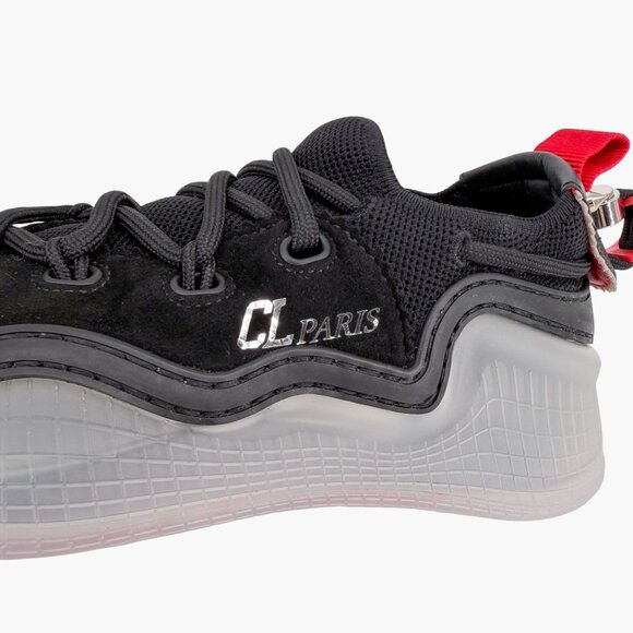 Christian Louboutin Arpoador Sneakers Black Suede Size 36.5 US 6.5 Women's - Picture 10 of 15